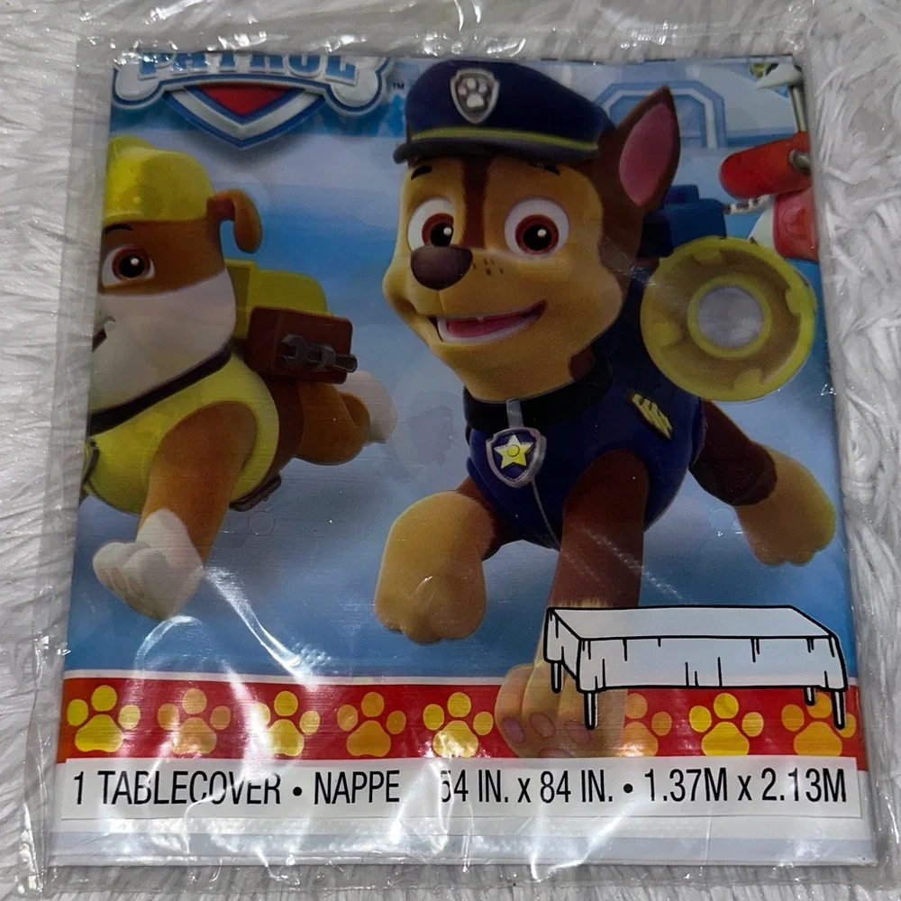 Paw Patrol Party Set - Invitations Plates Napkins Tablecover Lot